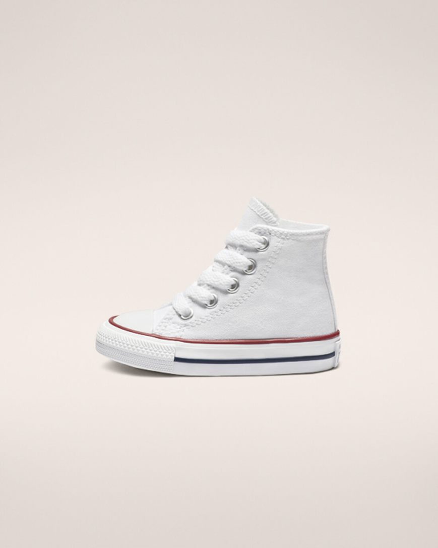 Tenis Converse Chuck Taylor All Star Classicos Cano Alto Menina Branco | PT A00P345